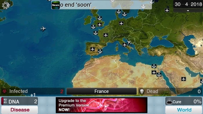 plague inc game for android no wifi