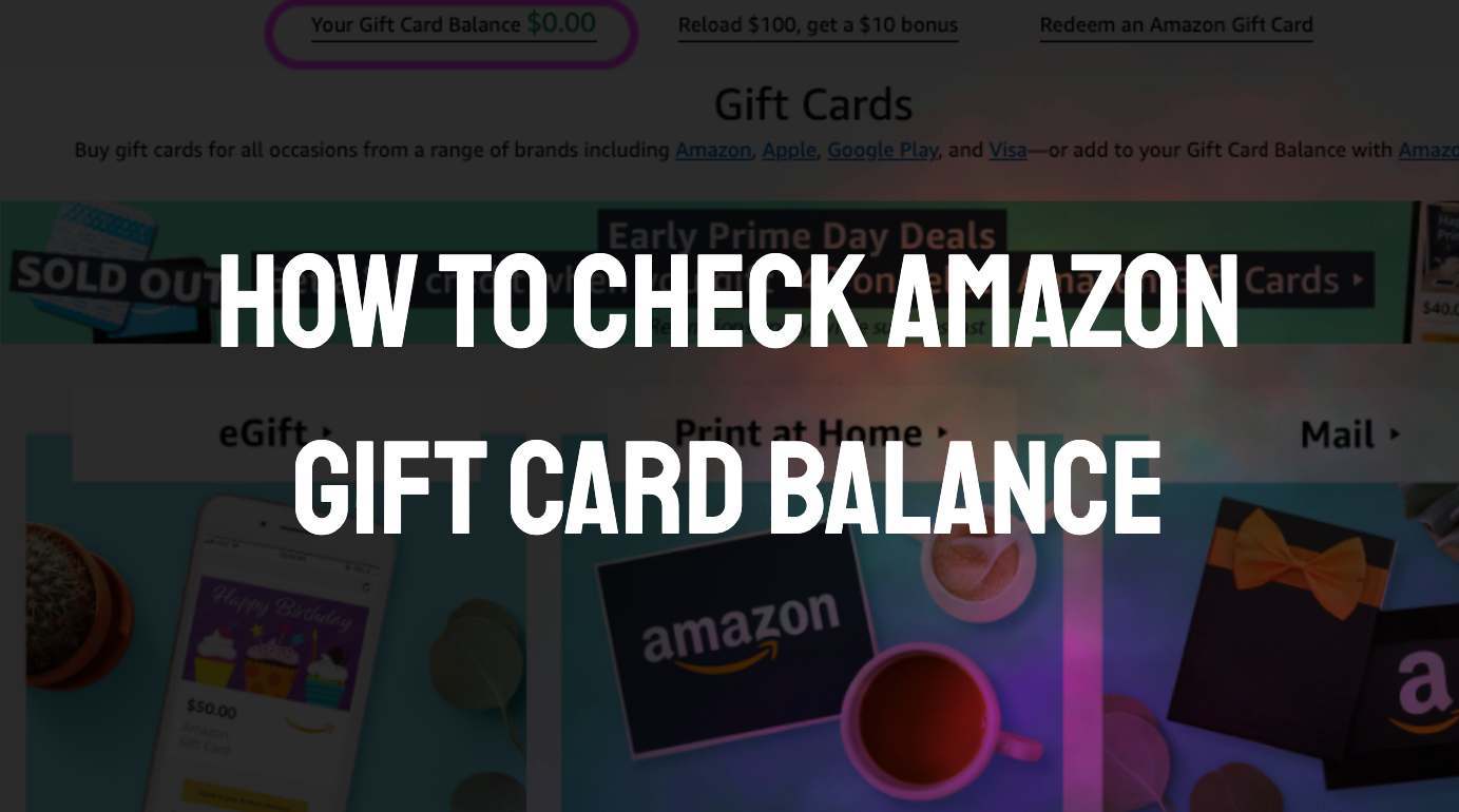 Gift Card Balance Check Amazon / Amazon also lets you check the balance