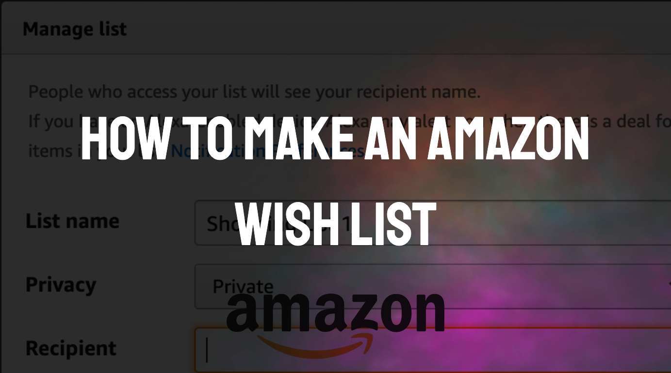 Wish address amazon list hide wish list
