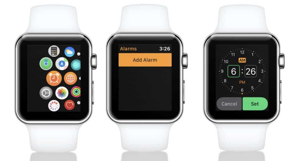 set and customize an alarm on your watch