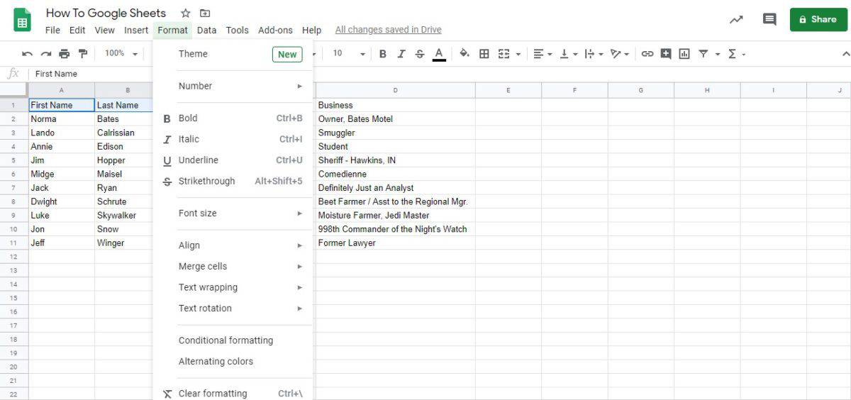 How to merge cells in Google Sheets - App Authority