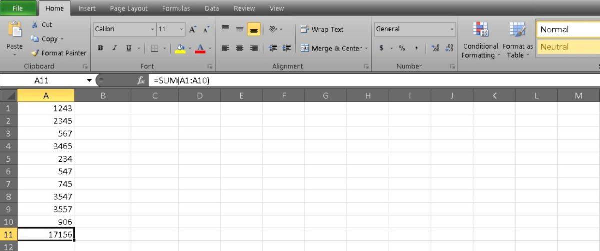 How To Sum A Column In Excel App Authority 8250