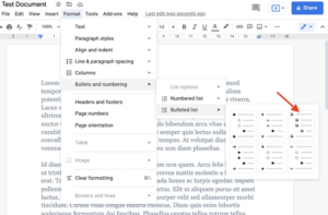 how to add a checkbox in google docs