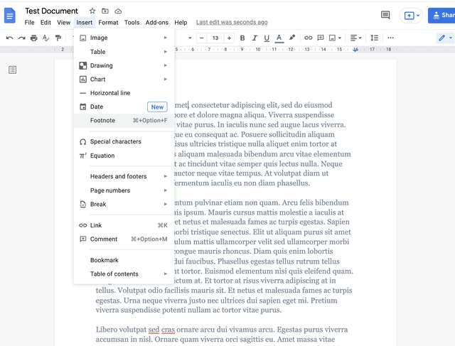 How to Add Footnotes in Google Docs