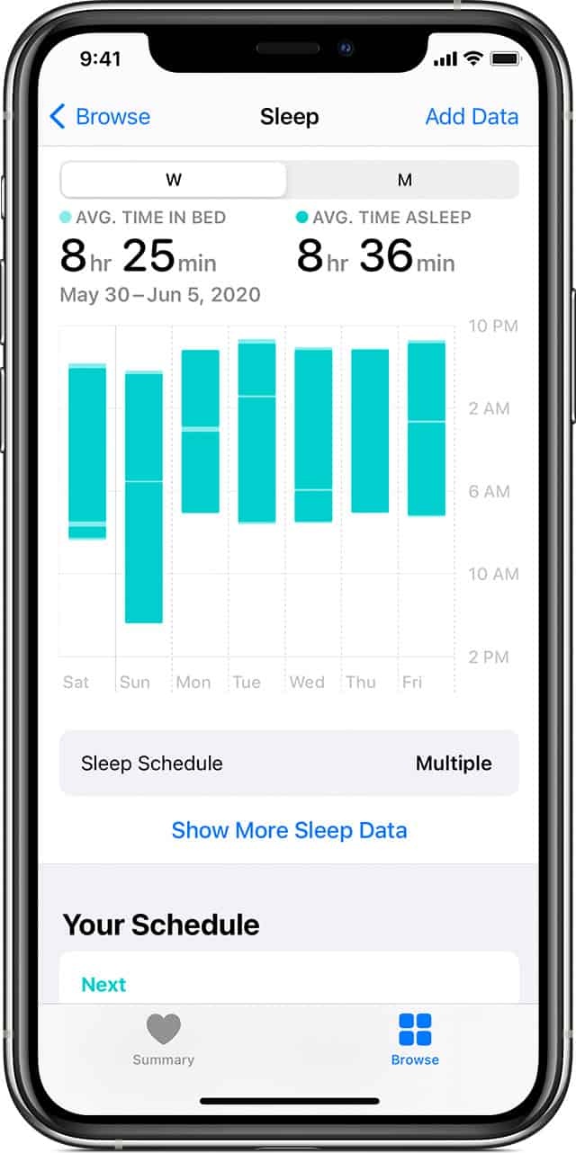 iphone sleep tracker