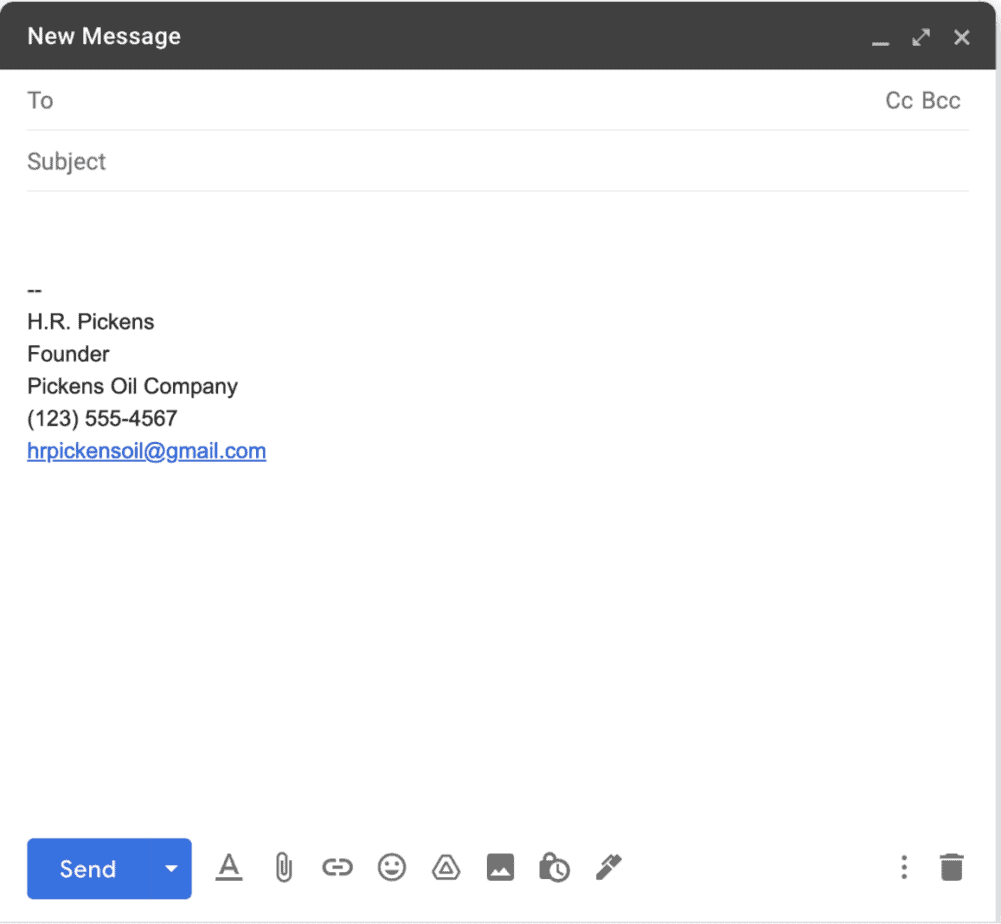 How to add a signature in gmail