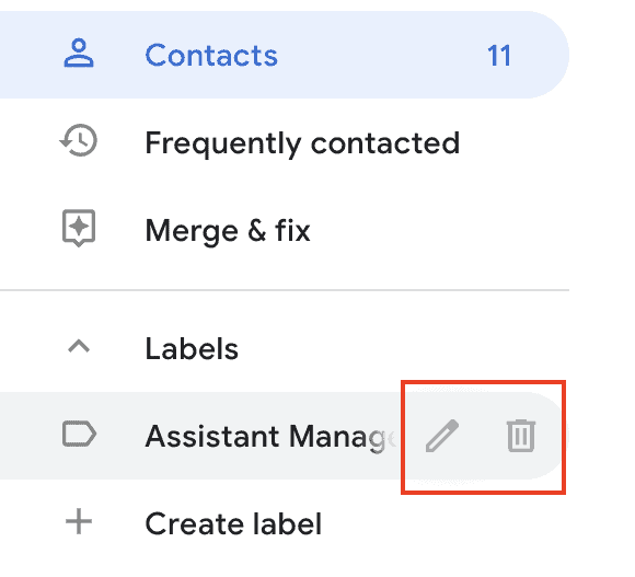 Edit or delete a group in Google Contacts