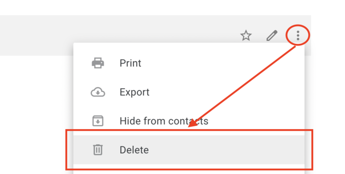 How to delete contacts in Gmail