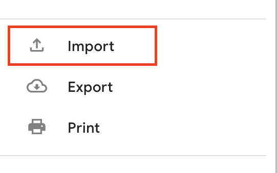 import gmail contacts