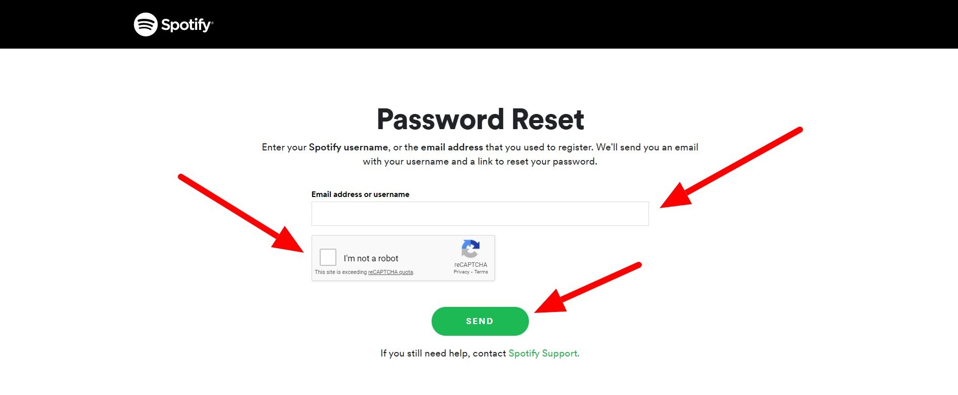 How to Reset Spotify Password When You've Forgotten It
