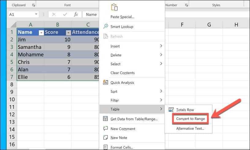 How To Remove A Table In Excel App Authority