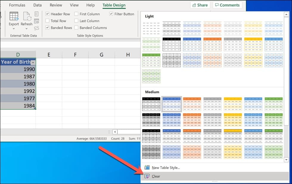 How To Remove A Table In Excel App Authority