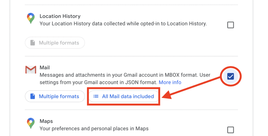 google takeout gmail