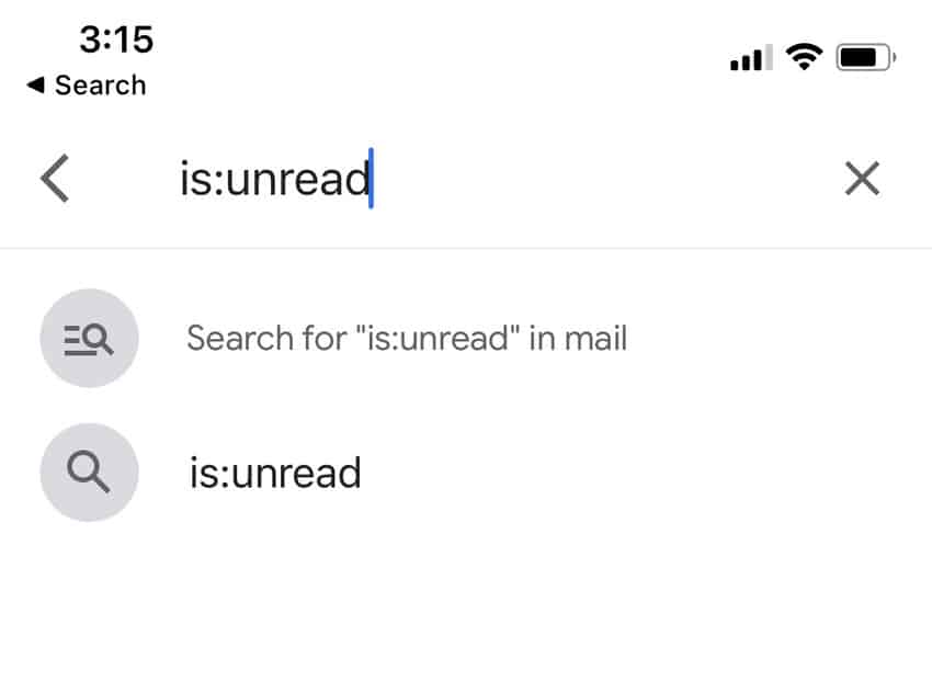 find unread emails gmail mobile