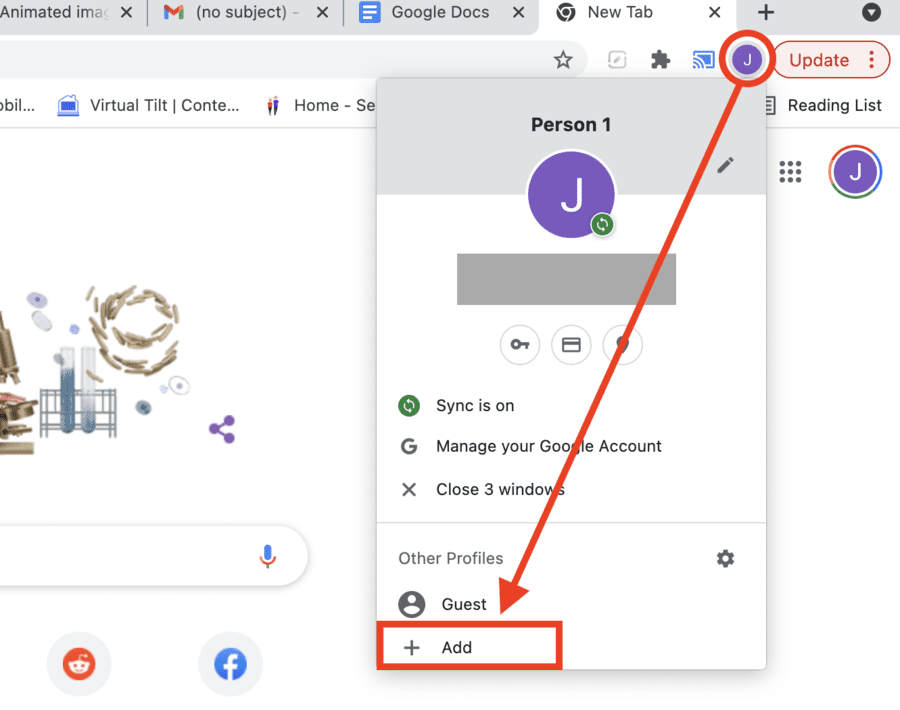 how to create a Chrome profile