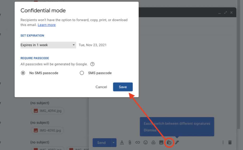 password protect email attachment in gmail