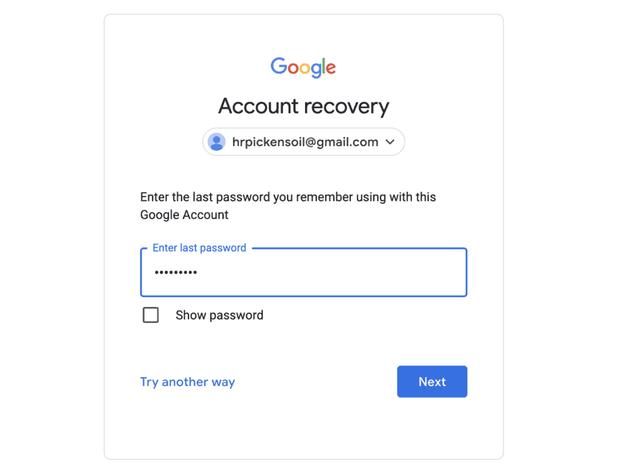 recover deleted google account